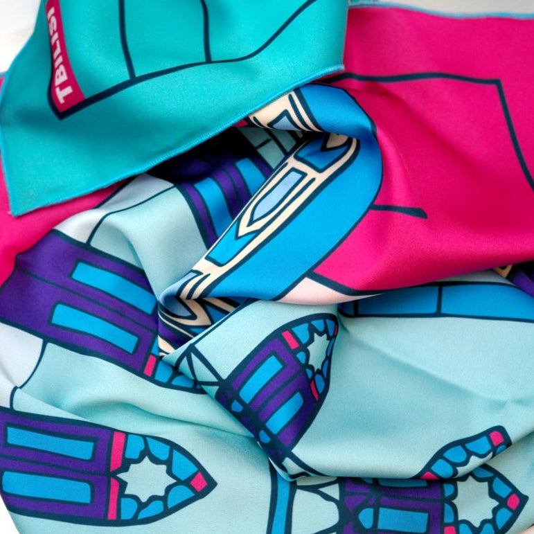 Tbilisi Souvenirs Silk Scarf