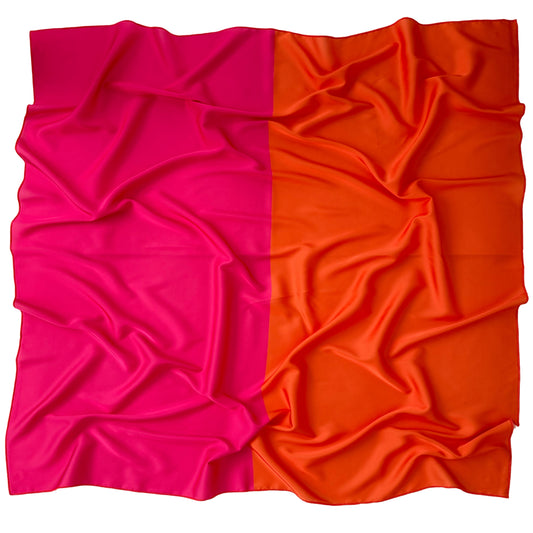 შარფი ვარდისფერ და სტაფილოსფერ ფერებში