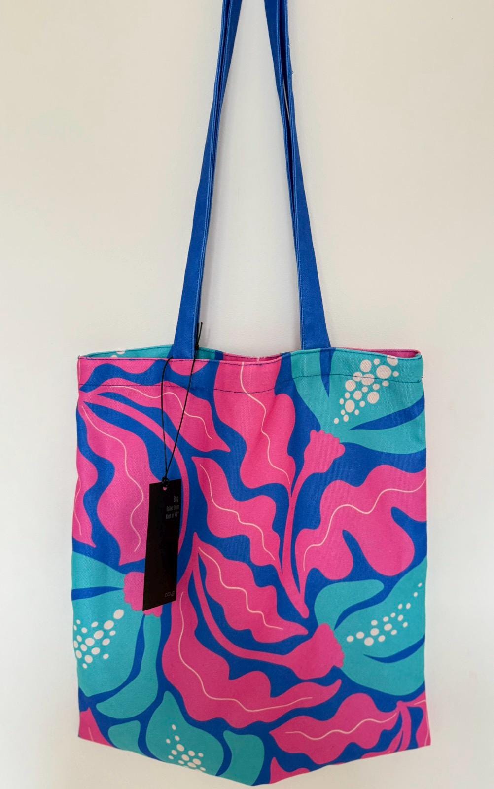 Tote bag from the spring collection - Women, floral design bag, gift for women, colorful bag