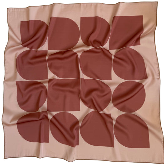 პასტელური კოლექციის აბრეშუმის შარფი