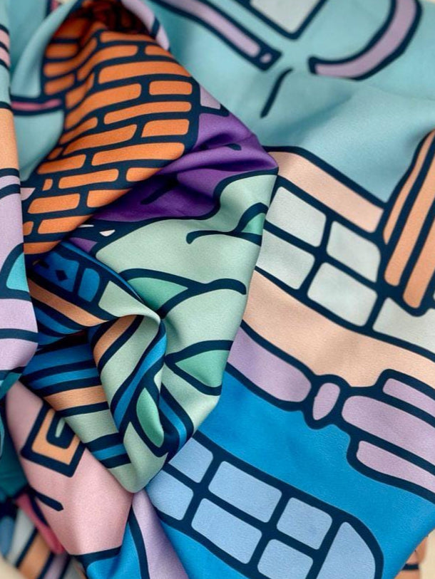 Tbilisi Souvenirs Silk Scarf