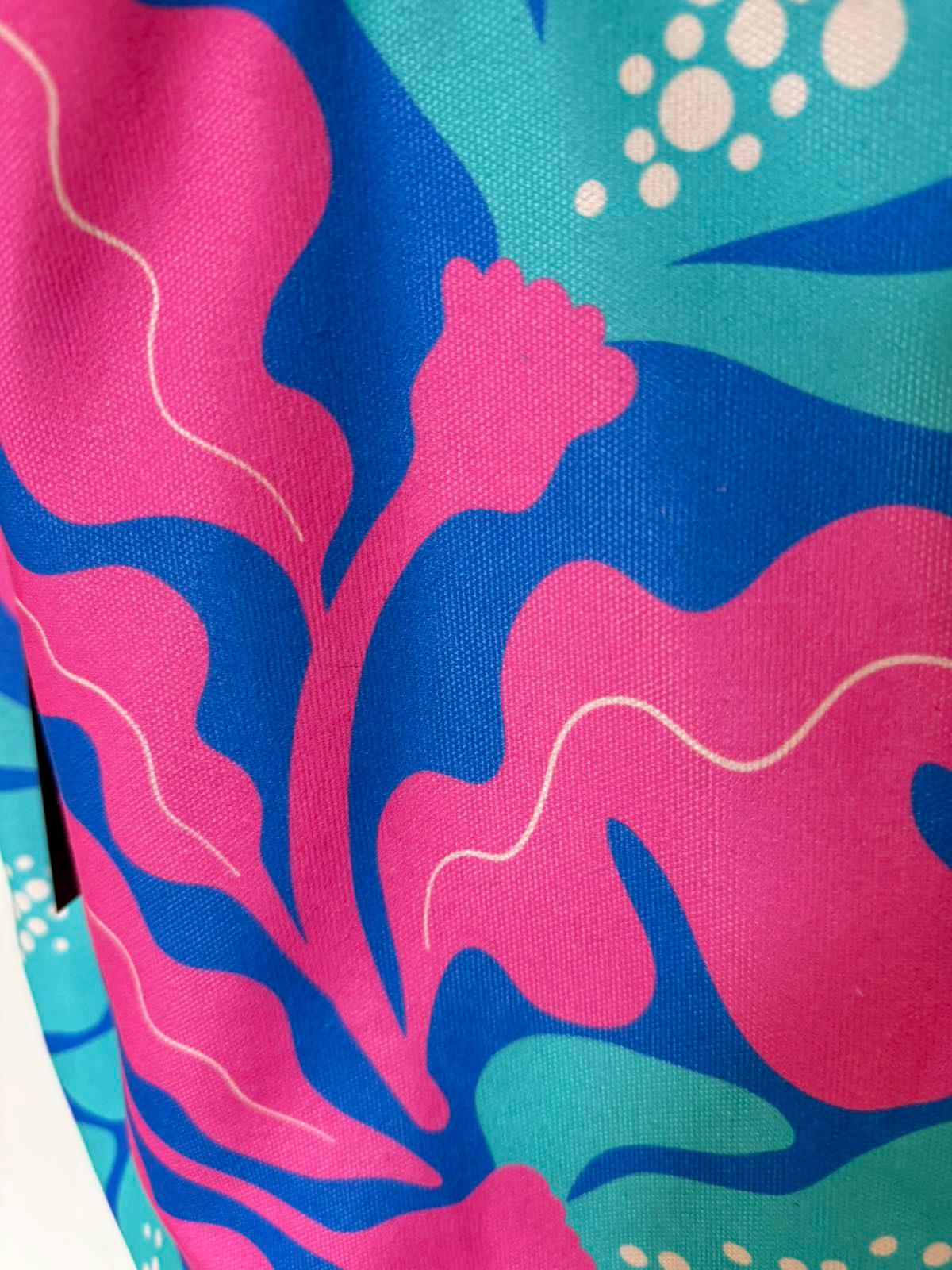 Tote bag from the spring collection - Women, floral design bag, gift for women, colorful bag