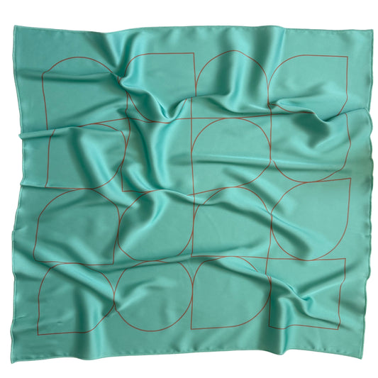 პასტელური კოლექციის აბრეშუმის შარფი