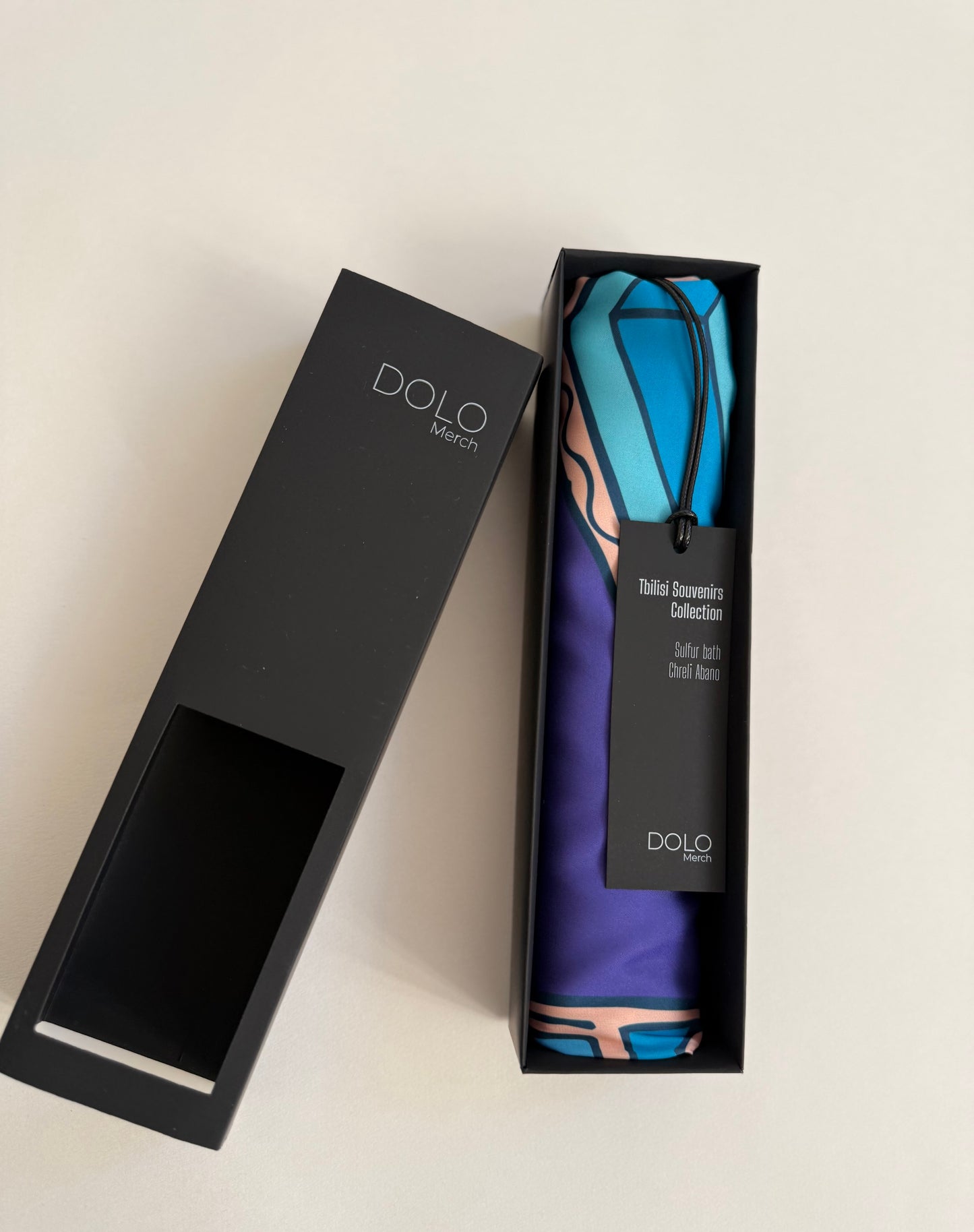 თბილისის სუვენირების აბრეშუმის შარფი