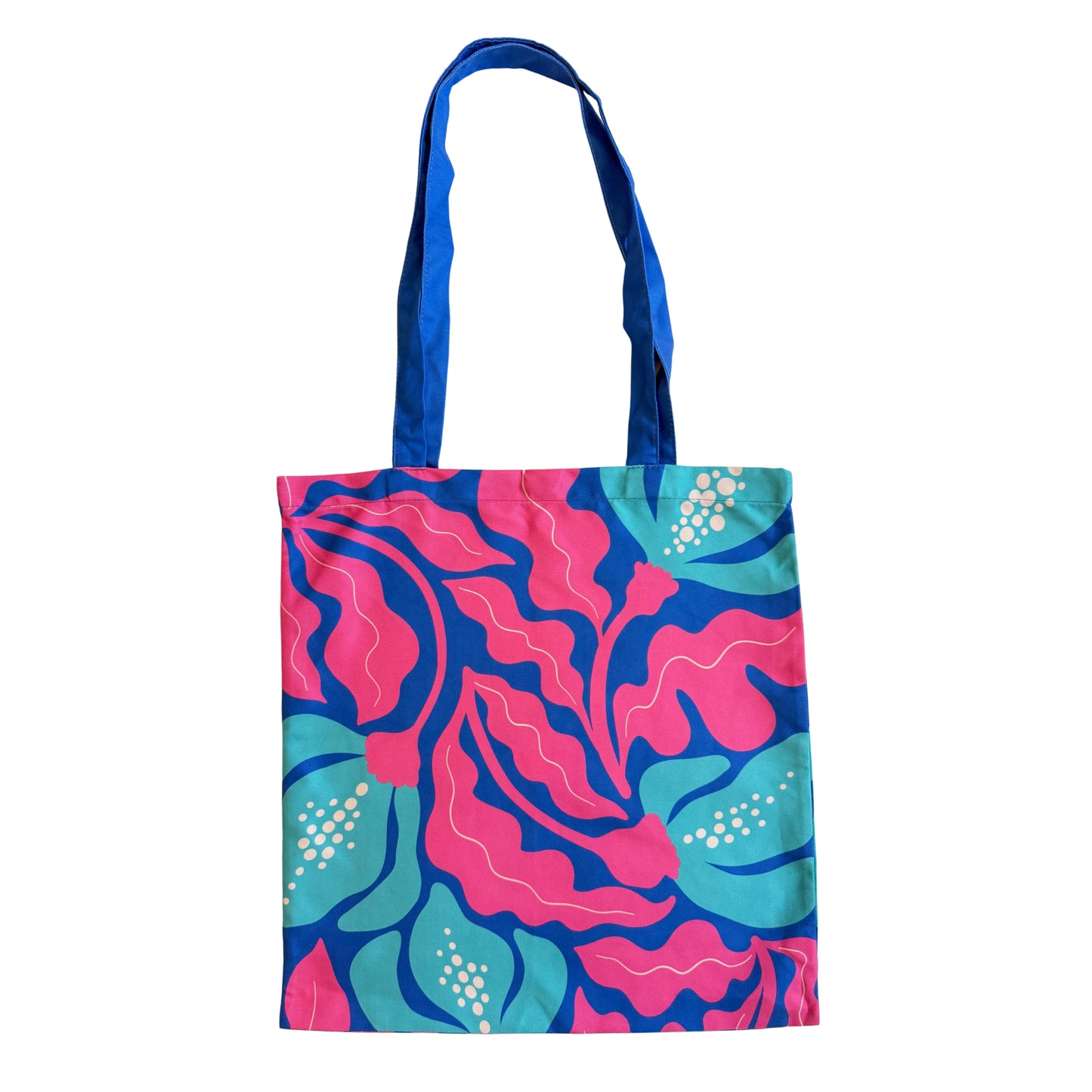 Tote bag from the spring collection - Women, floral design bag, gift for women, colorful bag